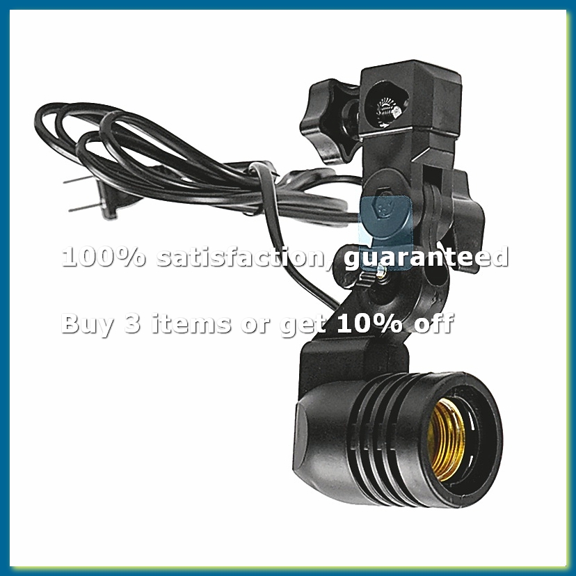 Photography Umbrella Light - ไฟสตูดิโอถ่ายภาพ ขั้วหลอด E27 สายไฟยาว 1.8 เมตร
