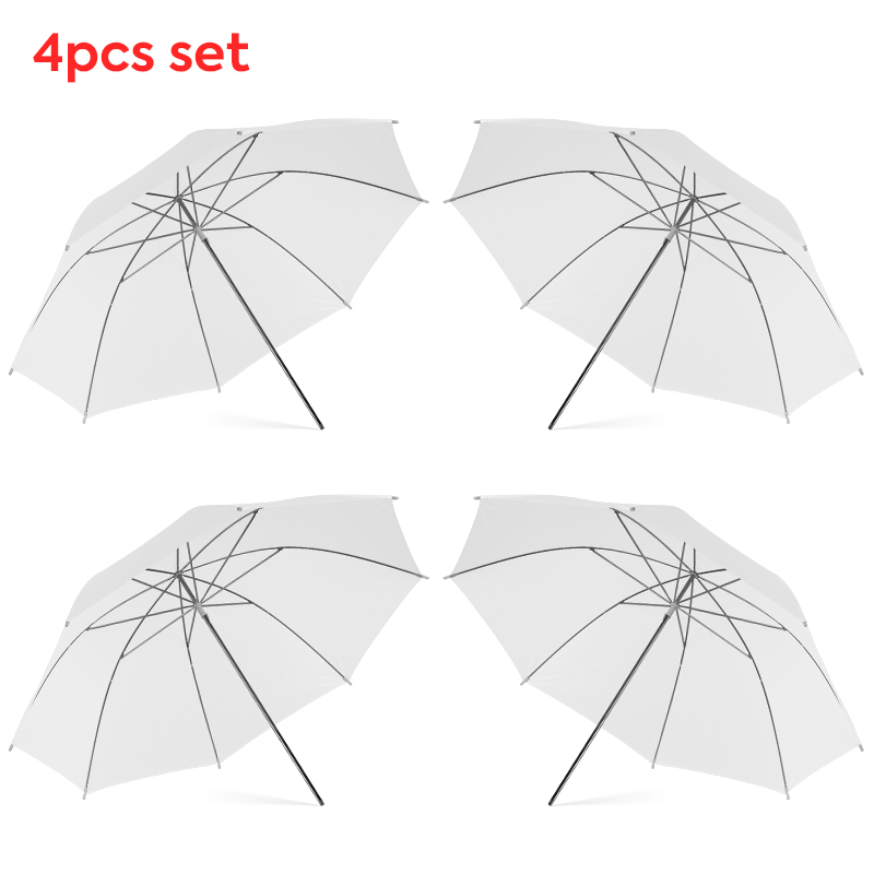 Photography Umbrella Light - ร่มกระจายแสงสีขาวใสขนาด 76 * 80 ซม. X4