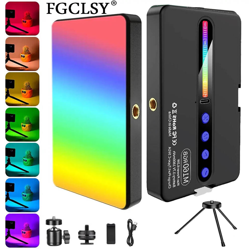 Photography Bulb - ไฟกล้อง LED RGB ชุดไฟวิดีโอสีเต็มรูปแบบ ปรับความสว่างได้ 2700K-6500K