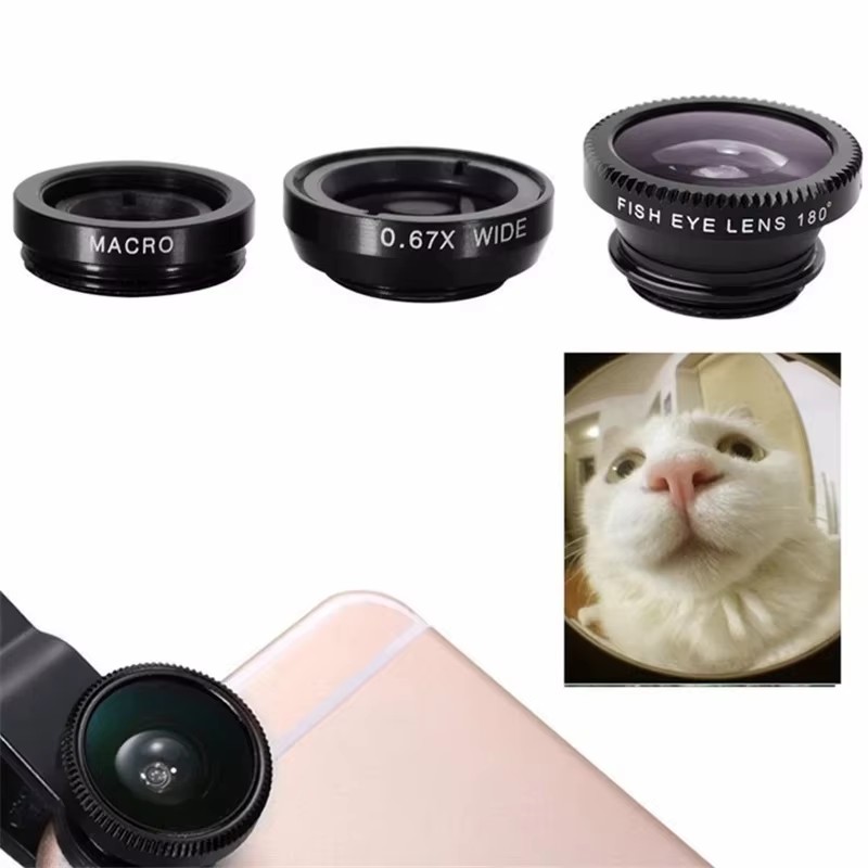 เลนส์มือถือ 3-in-1 แบบฟิชอาย 0 - Photography Xiaomi บทวิจารณ์และราคา