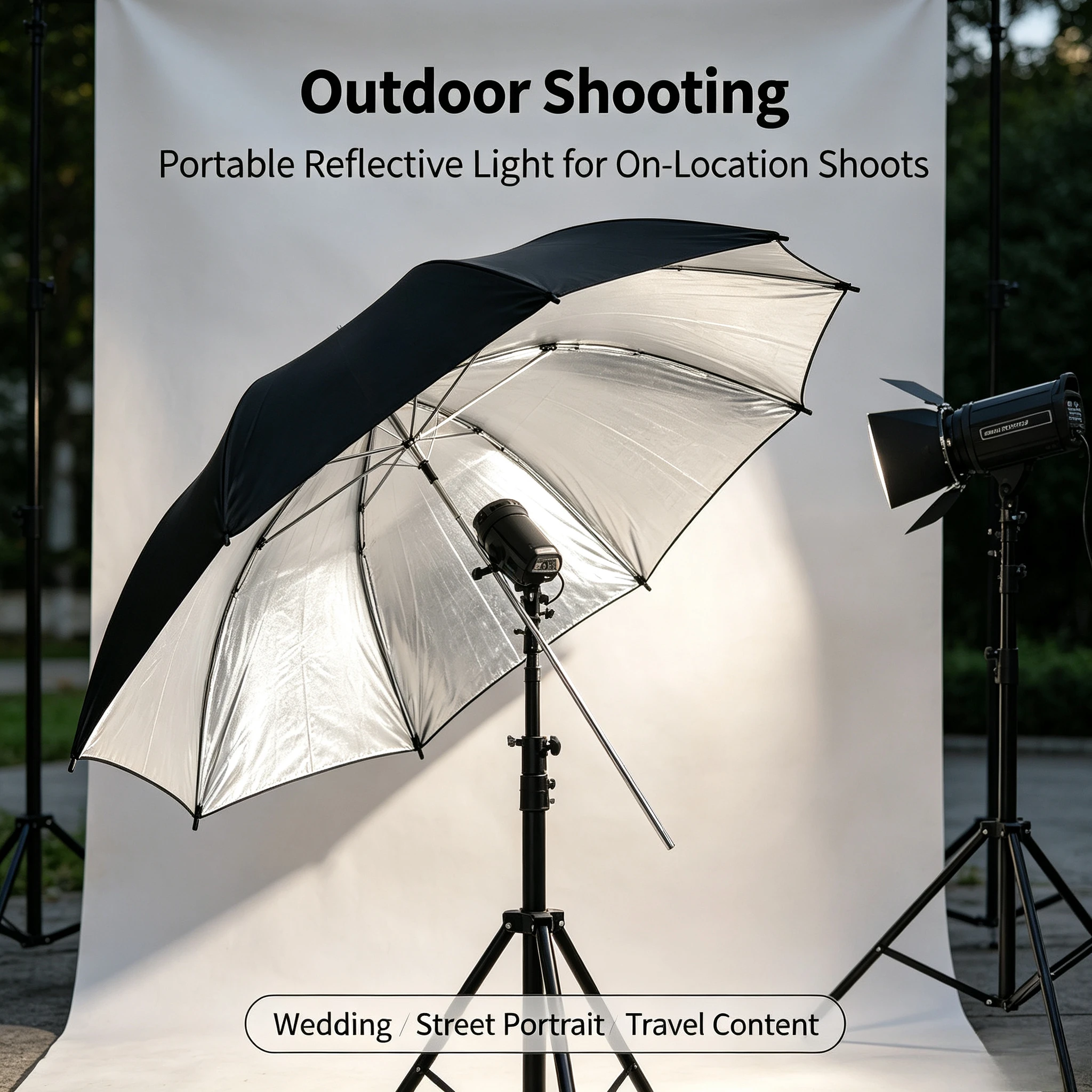 ร่มสะท้อนแสงสีดำทนทานขนาด 33 น - Photography Umbrella Light บทวิจารณ์และราคา