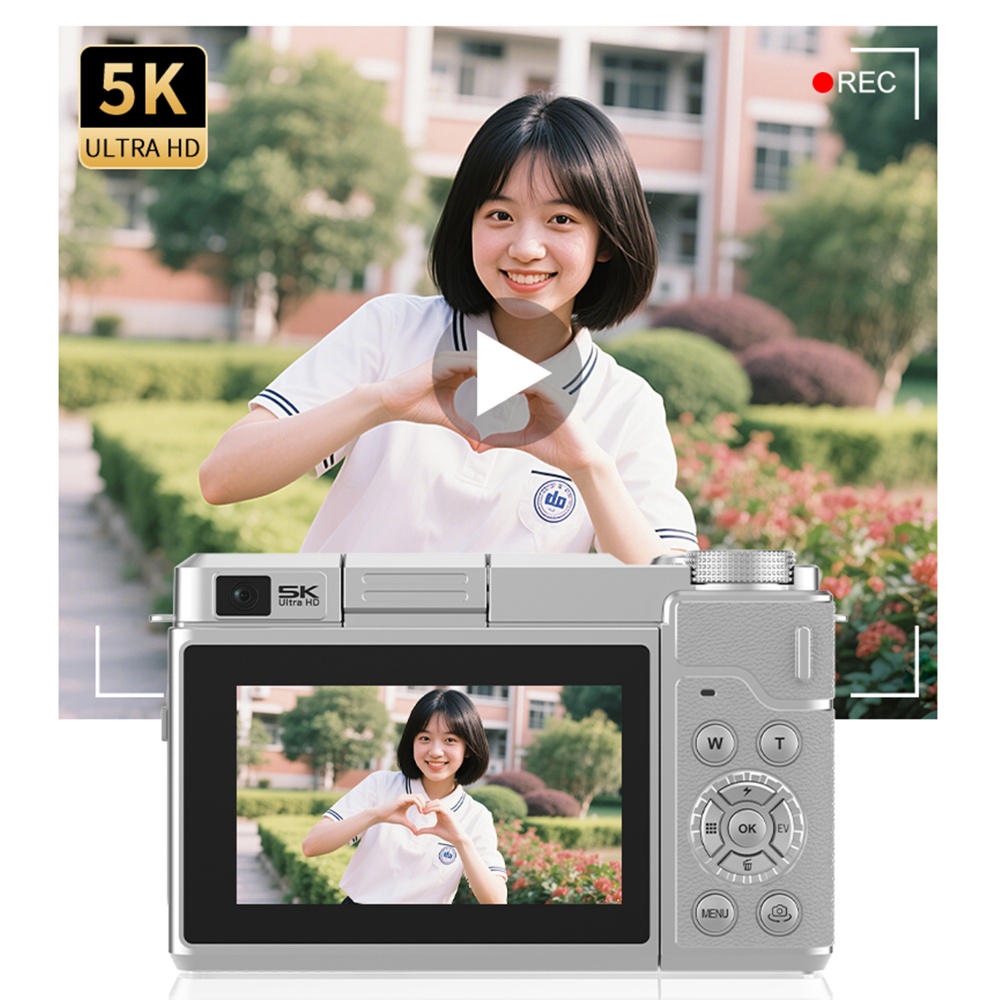 กล้องดิจิทัลเซลฟี่ 5K 80MP ซูม - Photography Nature Images บทวิจารณ์และราคา