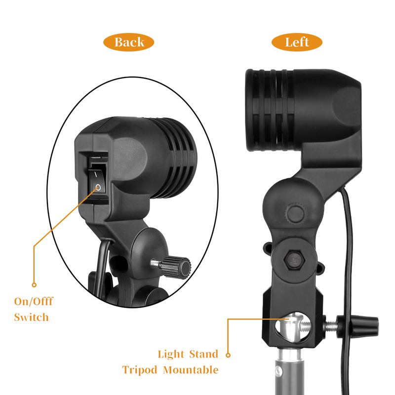 1.8M สายเคเบิลหลอดไฟขาตั้ง E26 - Photography Bulb บทวิจารณ์และราคา