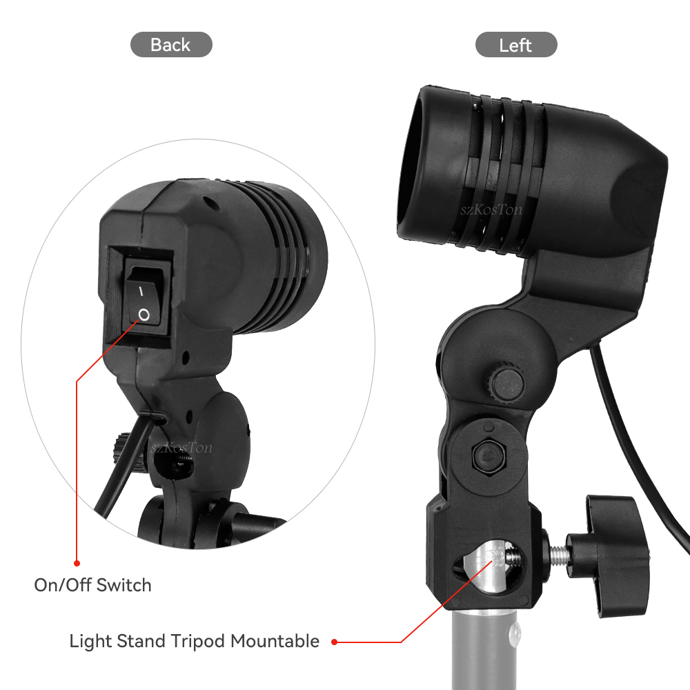 SINGLE HEAD ผู้ถือหลอดไฟ E27 ซ - Photography Bulb บทวิจารณ์และราคา