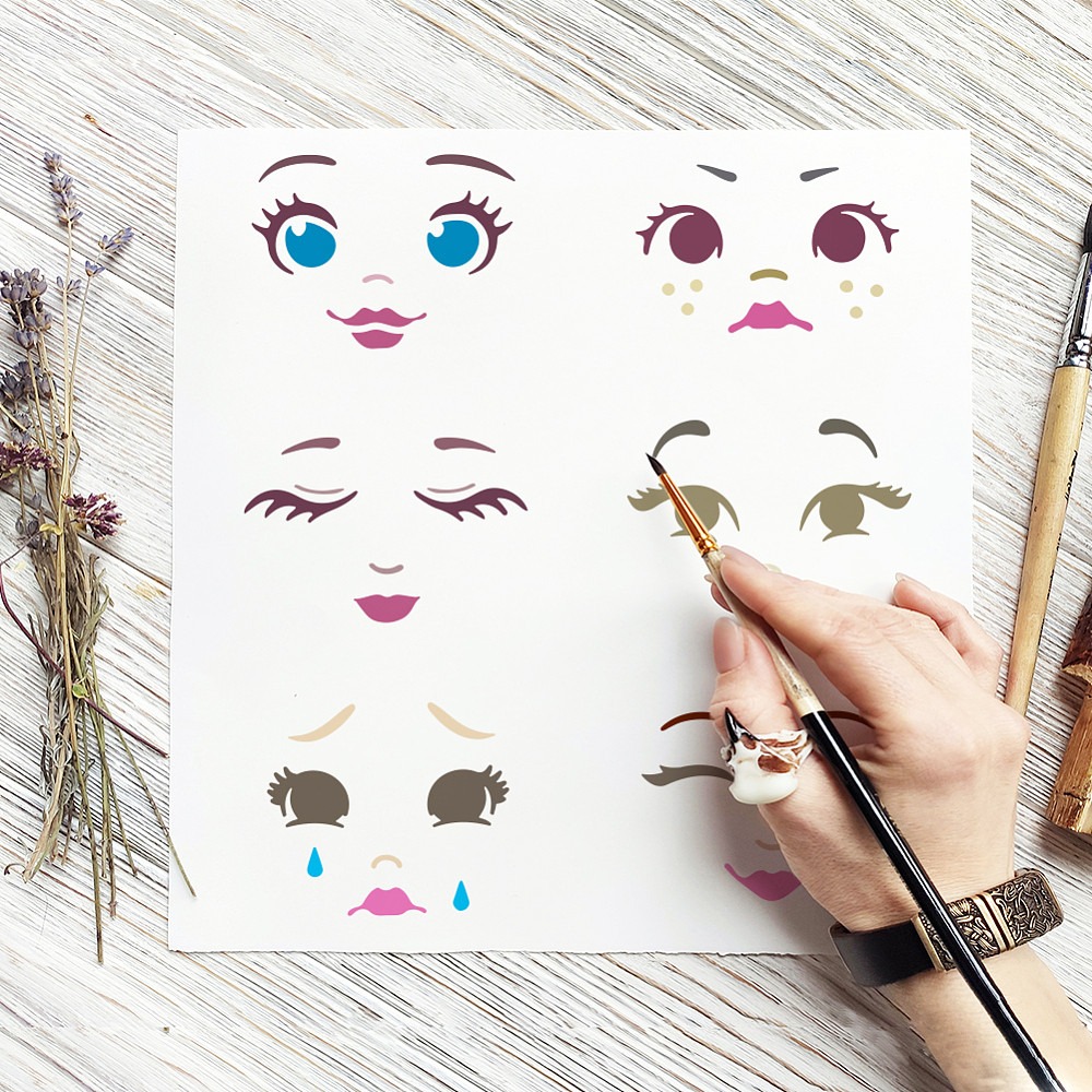แผ่นลายสำหรับวาดใบหน้าพร้อมแปร - Photography Techniques บทวิจารณ์และราคา