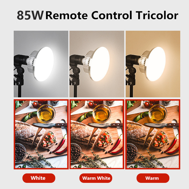 85W LED ถ่ายภาพหลอดไฟ E27 ฐานโ - Photography Bulb บทวิจารณ์และราคา