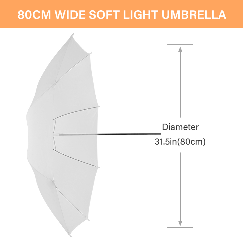 ร่มกระจายแสงสีขาวใสขนาด 76 * 8 - Photography Umbrella Light บทวิจารณ์และราคา