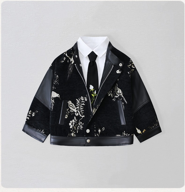 เสื้อแจ็คเก็ตหนัง PU ปักลายมอเ - Photography Wedding บทวิจารณ์และราคา
