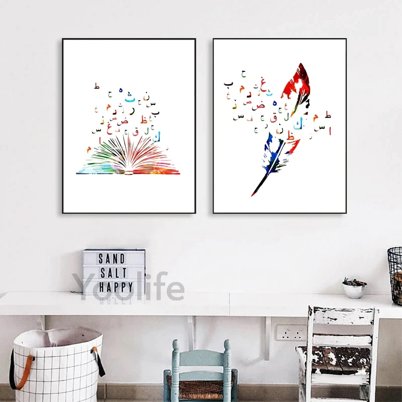 อิสลาม Wall Art ภาพวาดผ้าใบตัว - Photography Font บทวิจารณ์และราคา