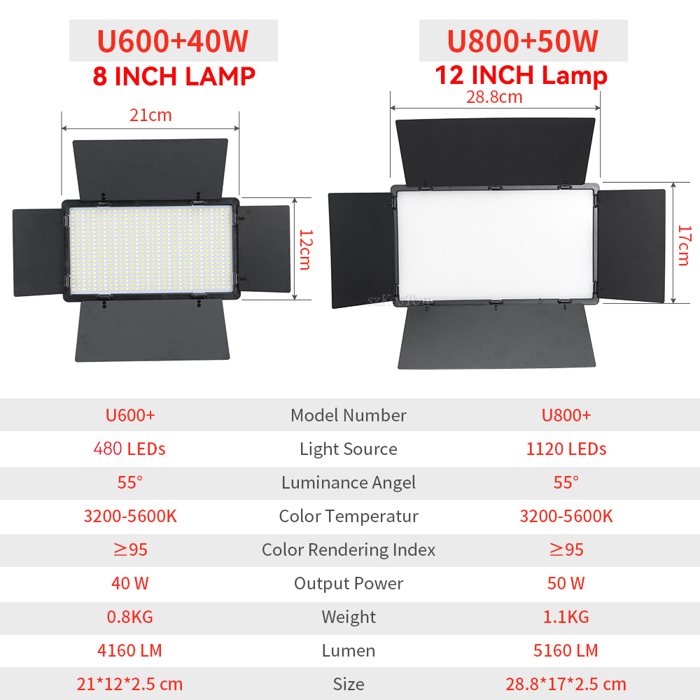 U800 U600 LED Photo Studio แฟล - Photography Bulb บทวิจารณ์และราคา